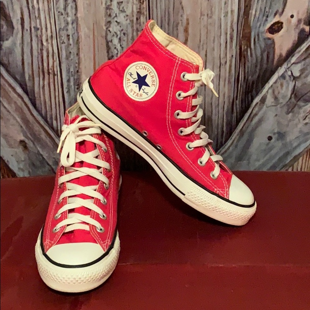 Red Converse Sneakers / Great Shape